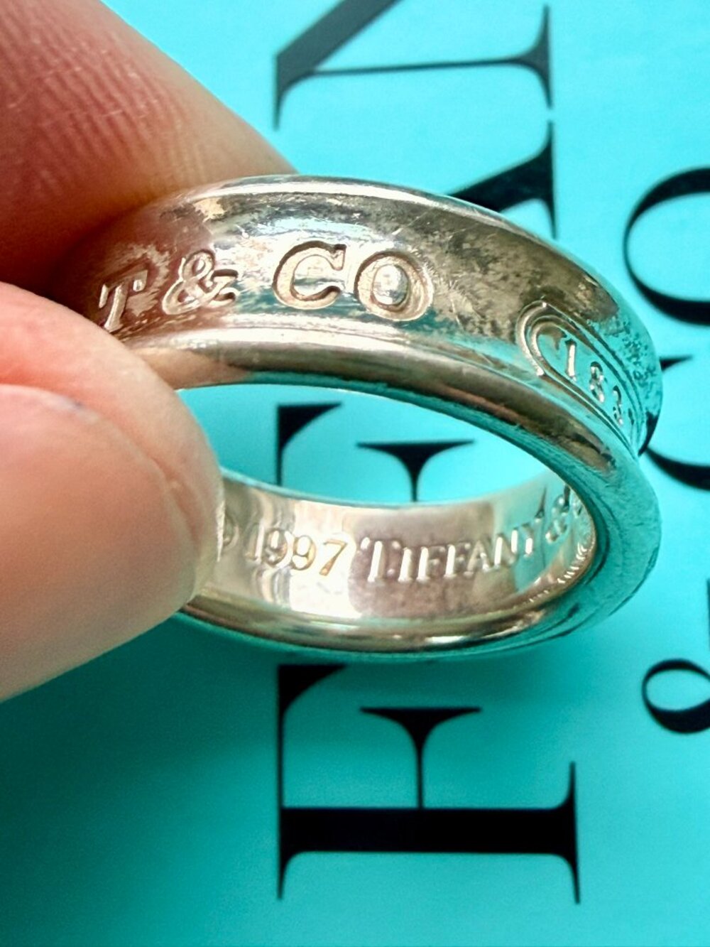 Tiffany & Co. 1837 Sterling Silver Band Ring - Picture 5 of 8